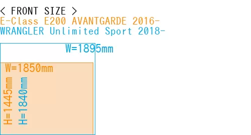 #E-Class E200 AVANTGARDE 2016- + WRANGLER Unlimited Sport 2018-